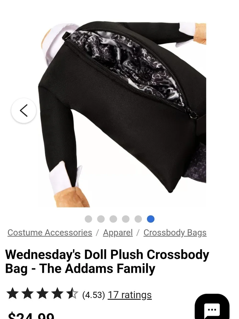 The Addams Family Crossbody - Black & Tan Doll Style